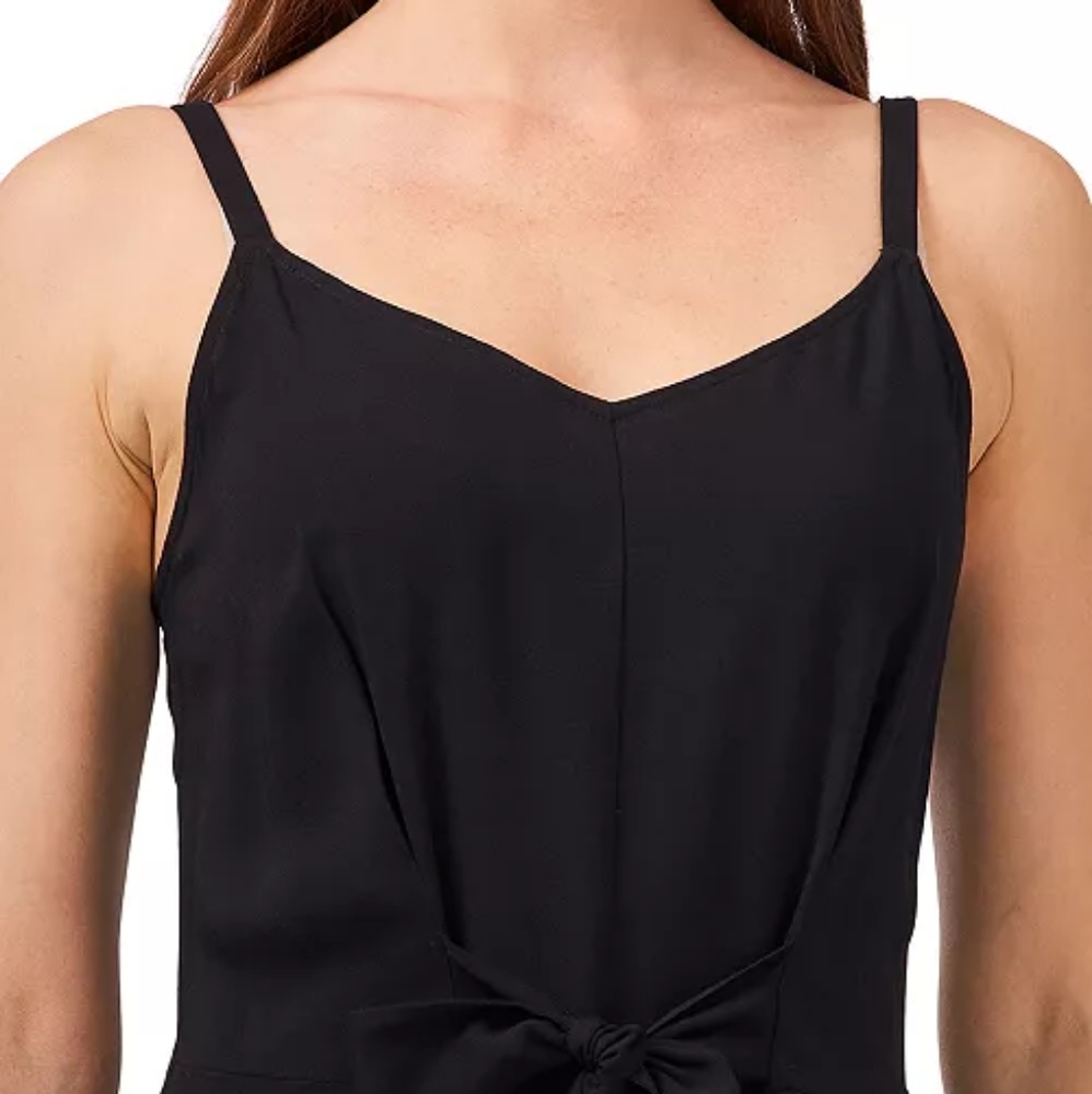 Tie front womens jumpsuit